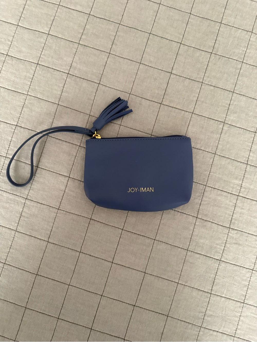 Periwinkle Blue Joy & Iman Wristlet Pouch